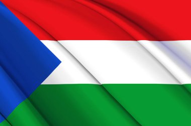 Imbabura 3d dalgalı bayrak çizimi.