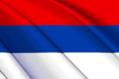 Misiones 3d sallanan bayrak illüstrasyonu.