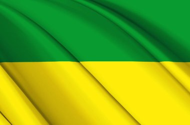 Morona Santiago 3D sallanan bayrak çizimi.