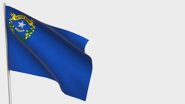 Nevada 3d bayrak direğinde bayrak sallama.