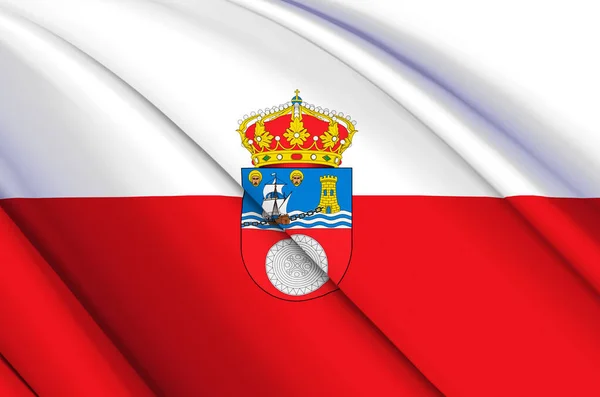Cantabria 3d розмахуючи прапором ілюстрація. — стокове фото