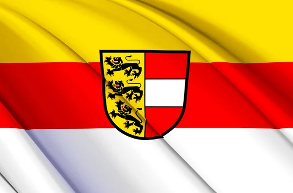 Kärnten 3d viftande flagga illustration. — Stockfoto