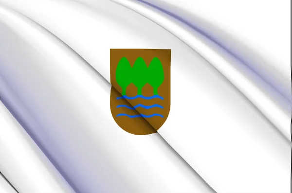 Иллюстрация флага Гипускоа 3D . — стоковое фото