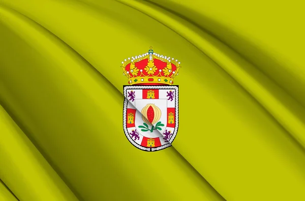 Granada 3D-s integető zászló illusztráció. — Stock Fotó