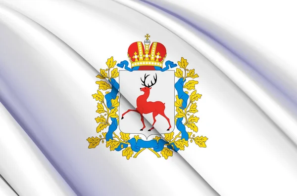 Иллюстрация флага Нижегородской области . — стоковое фото