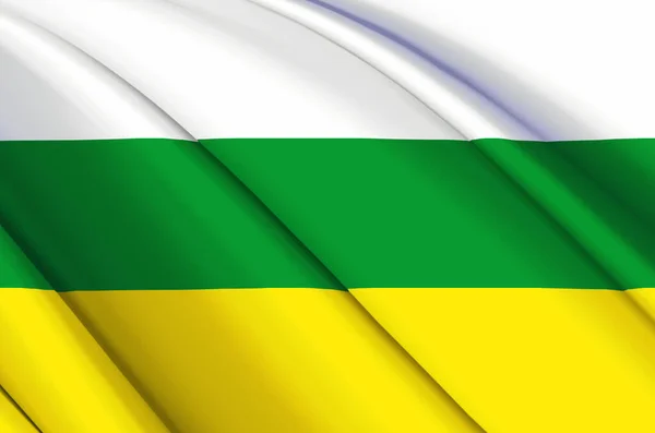 Zamora Chinchipe 3D waving flag illustration. — Stock Photo, Image