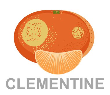 Clementine simgesi tamamen ve bir kesim