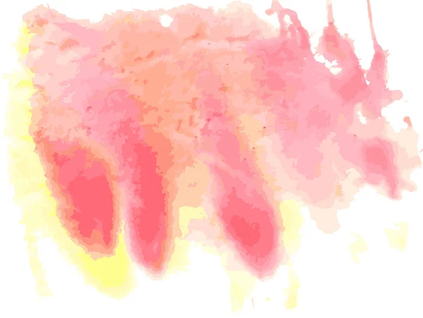 Texture Aquarelle Couleurs Rouge Jaune — Image vectorielle