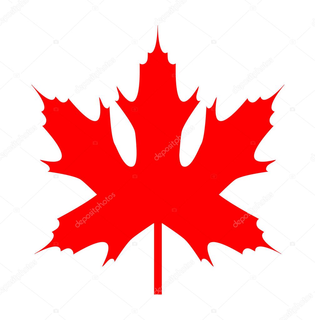 red maple leaf icon