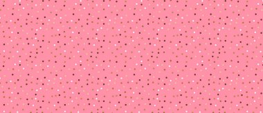 Desen altın pembe bir arka plan üzerinde parıldıyor. Altın renkli daireler kaotik bir şekilde dağınık