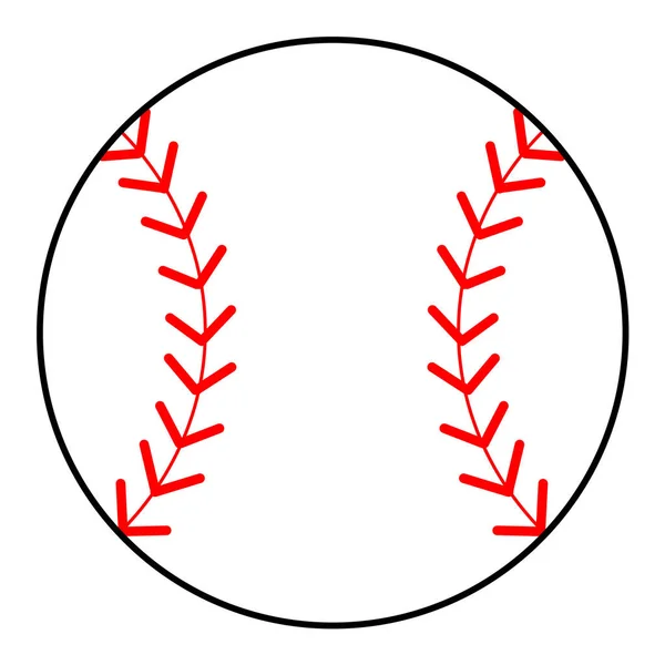 Icono de béisbol vector ilustración — Vector de stock