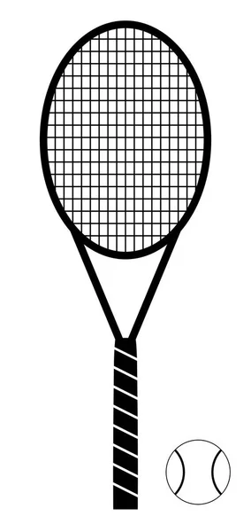 Tennis icon. racket, vector sport game. — Stock Vector