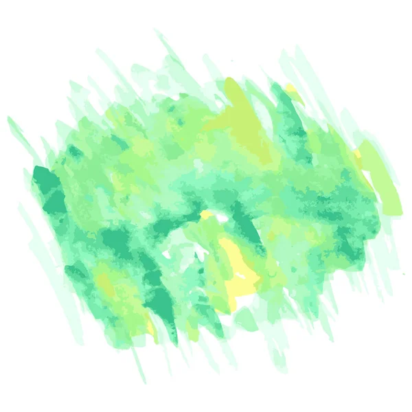 Texture aquarelle de vert et jaune — Image vectorielle