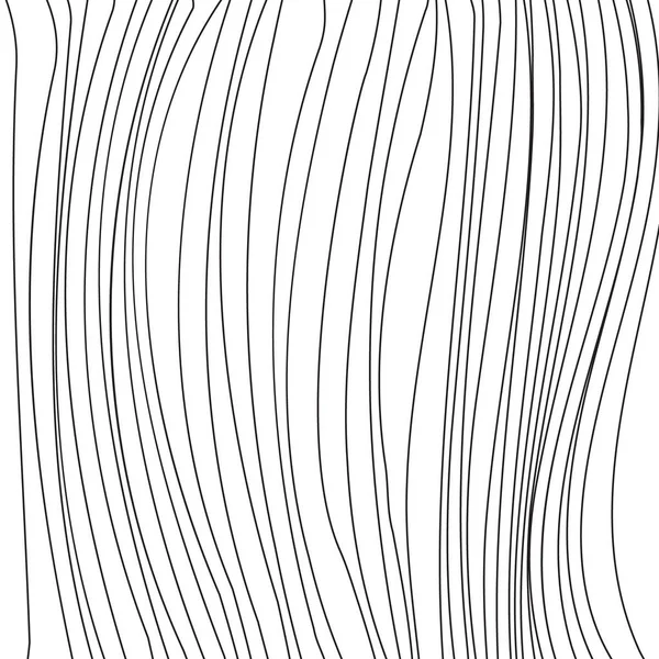 Ligne noire vagues lisses. Fond abstrait avec des cheveux bouclés, ou motif de flux pour le livre de coloriage, ou la conception graphique . — Image vectorielle