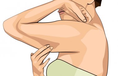 Kız parmakları ile elin kıvrım kelepçeler.