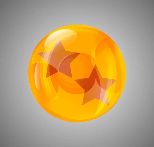 Stella della palla. sfera di cristallo — Vettoriale Stock