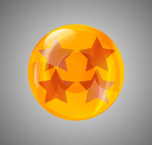 Star du ballon. boule de cristal — Image vectorielle