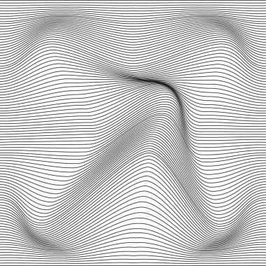 Vektör Dalga Şerit Arka Plan