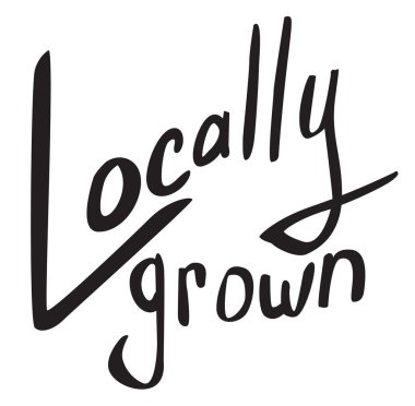 çiftlik ürünleri hakkında el çizilmiş harflertırnak. Çiftlik pazarı için tasarım konsepti