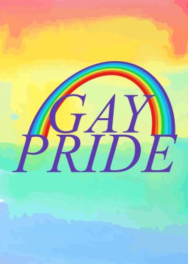 Eşcinsel gurur sembolü. LGBT topluluk sembolü.