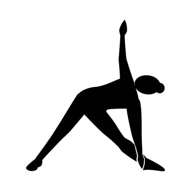 bir yoga poz burcu kadını