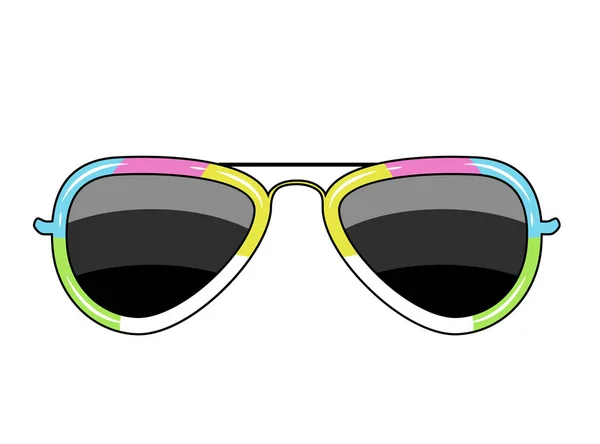 Lunettes avec un cadre de la couleur — Image vectorielle