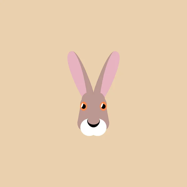 Basit bir tavşan ın namlusu — Stok Vektör