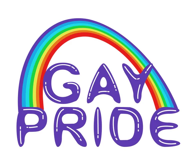 Simbol kebanggaan gay. Simbol komunitas LGBT . - Stok Vektor