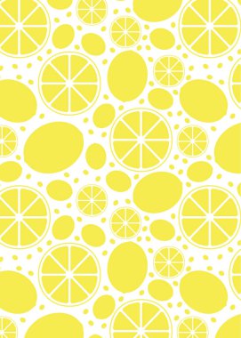 Limonlu desen. Sulu sarı