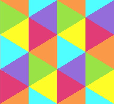 çok renkli üçgenler bir desen
