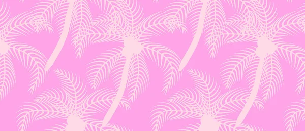 Palmera patrón rosa . — Archivo Imágenes Vectoriales