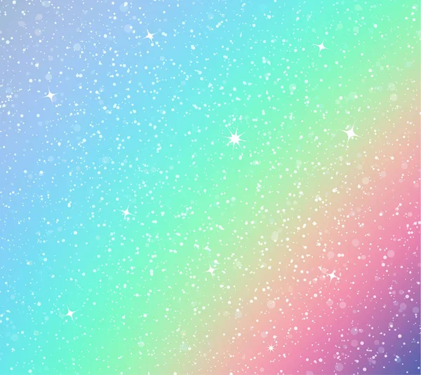 Bakgrund med Rainbow och stjärnor — Stock vektor