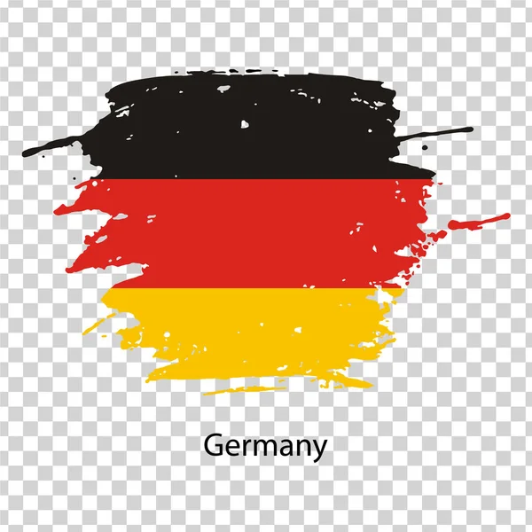 페인트 얼룩의 형태로 독일 국기 — 스톡 벡터