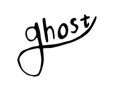 Hayalet yazıt el çizmek