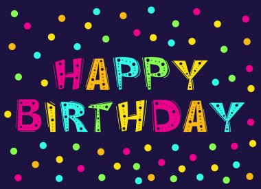 Doğum gününü tebrik kartı