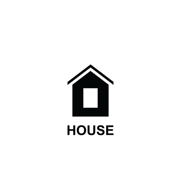 Simple home icon isolated on white background. — Stock Vector