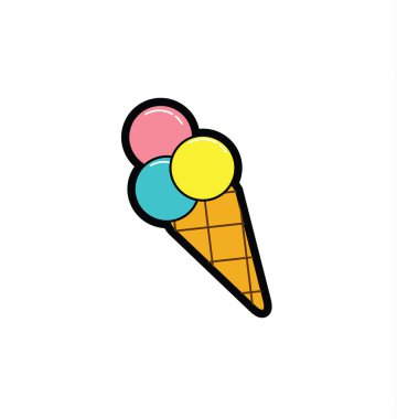 parlak waffle boynuzdondurma