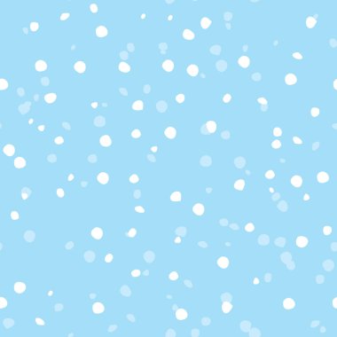 mavi üzerine düşen kar ile sorunsuz desen