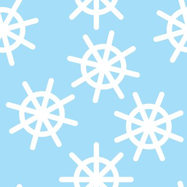 mavi üzerine düşen kar ile sorunsuz desen