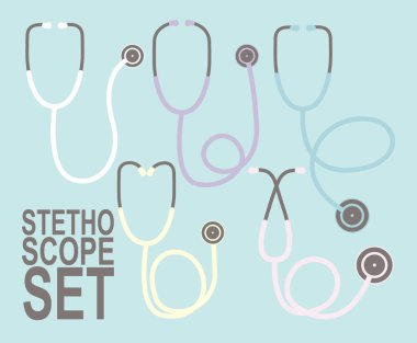 stetoskop Seti simgesi izole