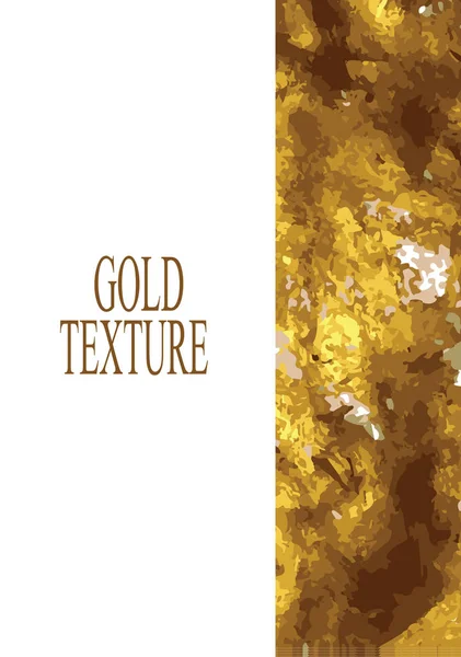 Gold Textur minimale beispiellose Vorlage — Stockvektor