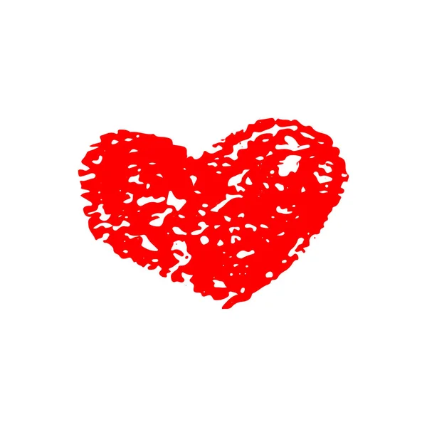 Herzvektor. Handgezeichnetes Symbol. — Stockvektor