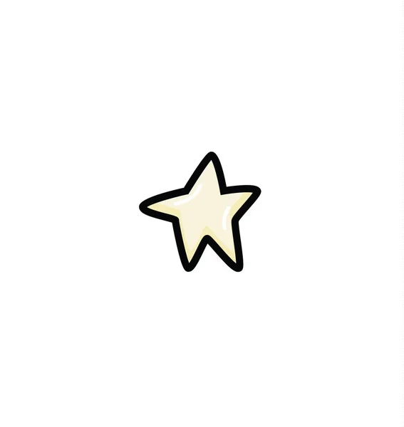Línea estrella icono. Ilustración vectorial — Vector de stock