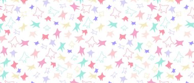 çok renkli yıldız ile desen