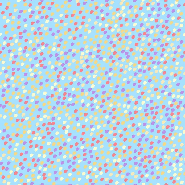Muster mit bunten Kreisen auf blauem Grund — Stockvektor