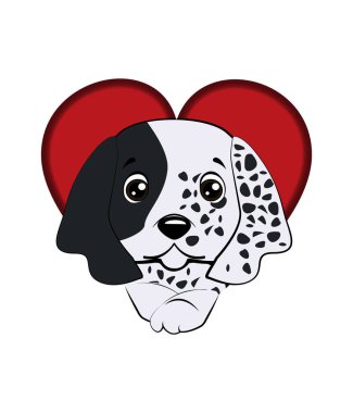 Köpek yavrusu İngiliz setter. köpek bir delikten çıktı