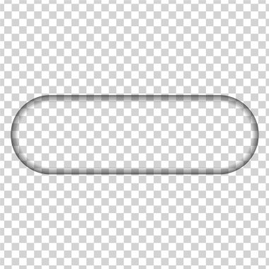 gölge ile oval şeklinde kesilmiş delik