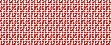 Kırmızı kalpli şablon aşkı.