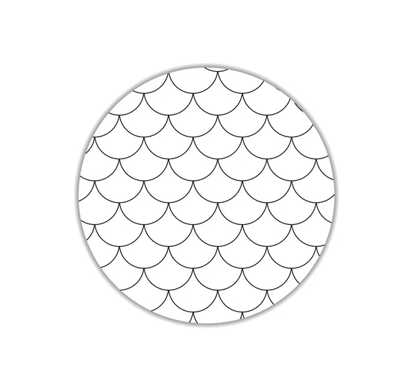 Muster ist ein Kreis in der Form. — Stockvektor