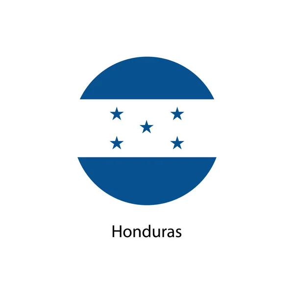 Bandera de Honduras Vector Icono redondo — Archivo Imágenes Vectoriales